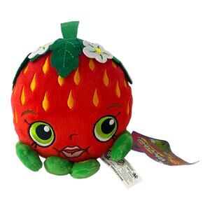 Shopkins Strawberry Kiss Plush | Soft Stuffed Toy | Collectible Character w/ Tag